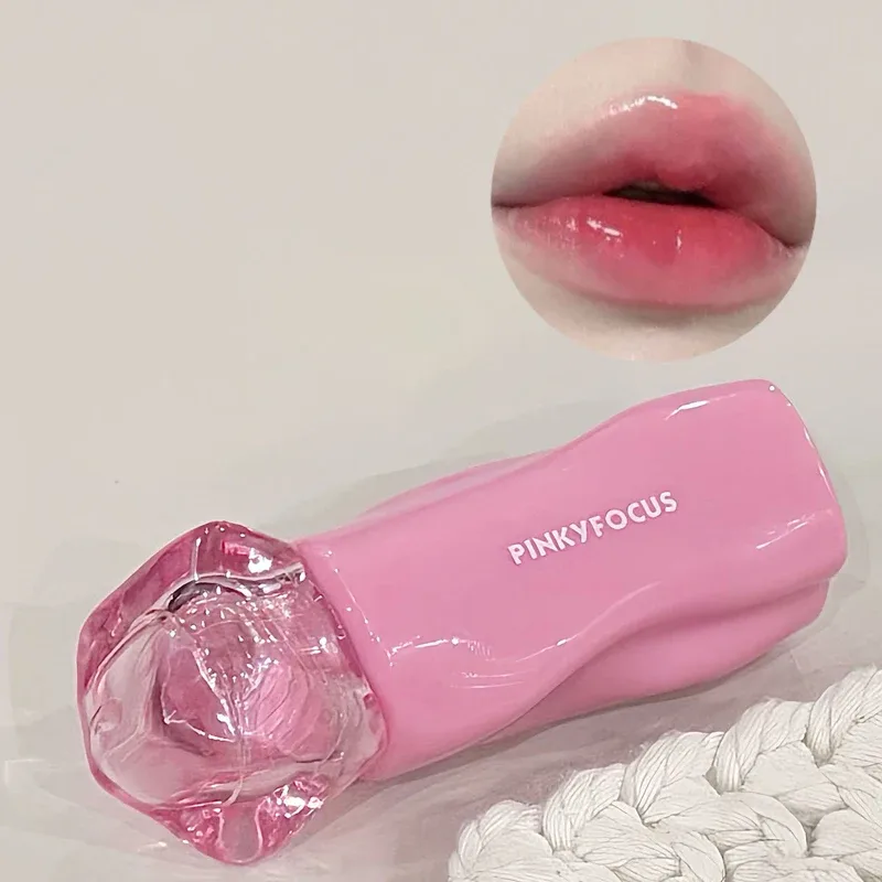 Pinkyfocus Lipstick Glossy Mirror Lip Gloss Ενυδατικό Ενυδατικό Ζουμερό Nude Lip Tint Κραγιόν μακράς διαρκείας καθημερινό φυσικό μακιγιάζ — image 13