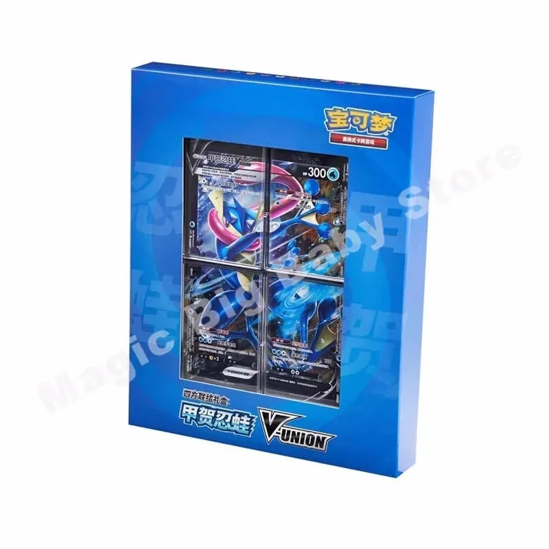 Pokemon Cards Original Trading PTCG Cartoon Quartet Coupling V-UNION Gift Box Pikachu Big Gather Moru Baker Mew-two PTCG