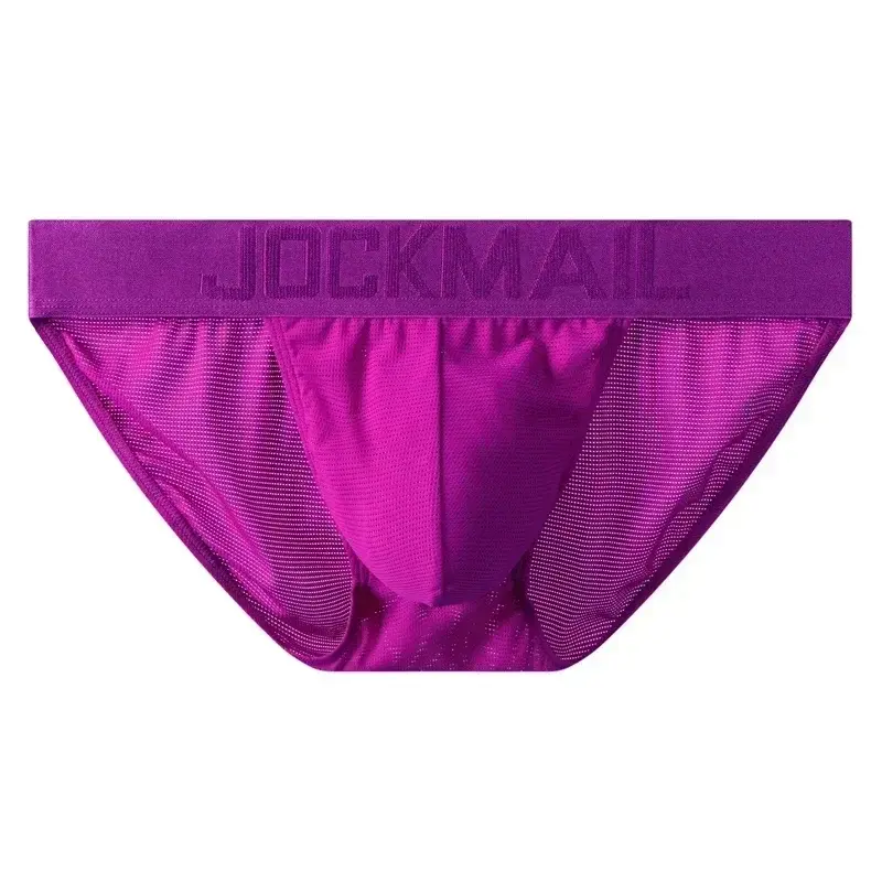 Cuecas masculinas cuecas de malha de náilon secagem rápida cuecas de biquíni deslizamento masculino tanga cuecas jockstrap gay — image 12