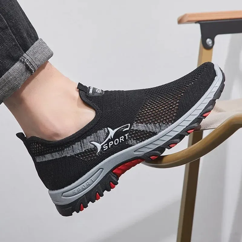 2026 Breathable Hiking Shoes Men Air Mesh Casual Sneakers For Outdoor Lightweight Casual Shoes Men New Fashion Walking Shoes — image 5