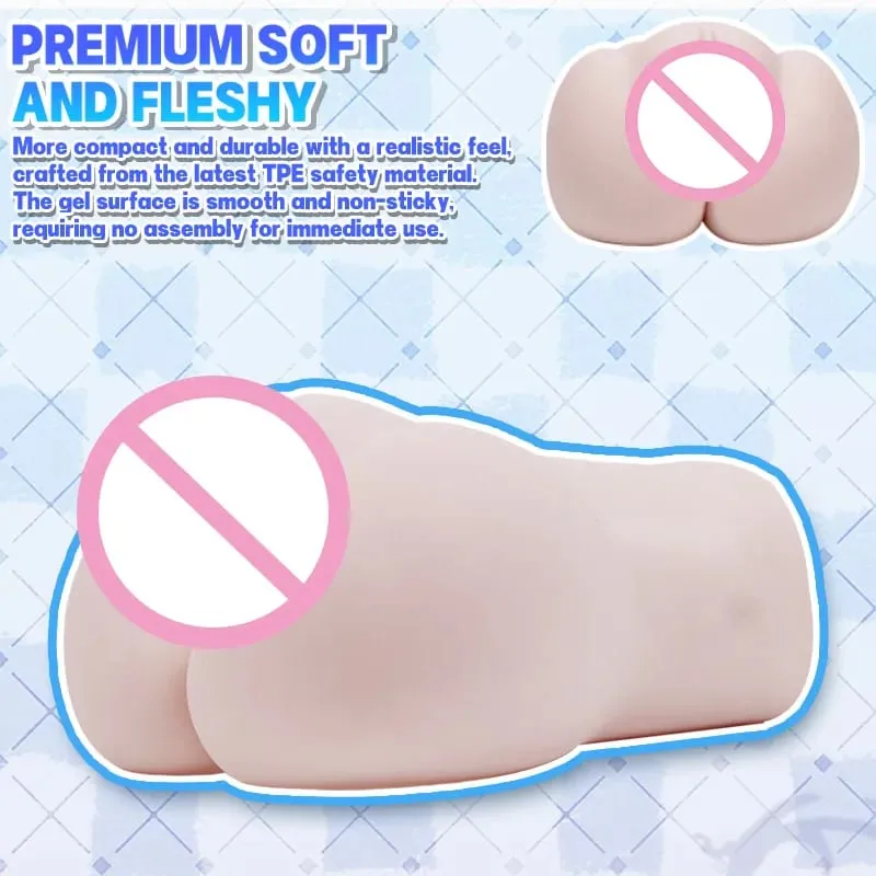 Japanese Anime Style Male Masturbator 4 Layers of Material Super Thick Fleshy Adult Masturbation Cup Sex Toy Pocket Pussy 18+ — image 3