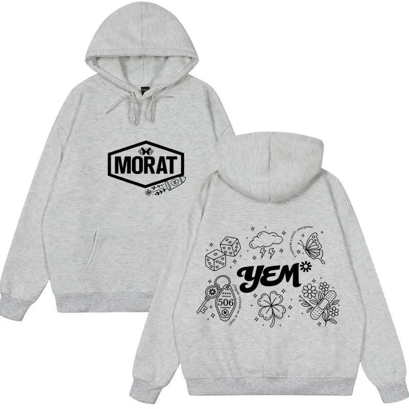 Band Morat Yem World Tour 2026 Print Hoodie Men Women Fashion Clothing Pullover Long Sleeves Loose Hip-hop Sweatshirts Fan Gifts — image 3