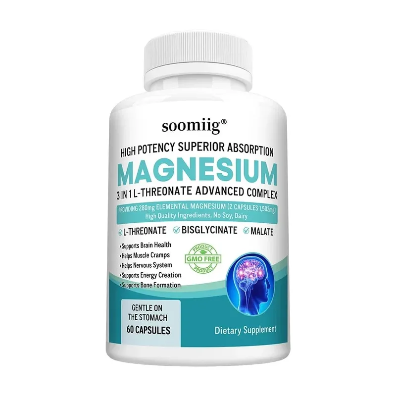 3 σε 1 - L-Threonate Magnesium Glycinate Malate Υγεία του εγκεφάλου Υποστήριξη ύπνου Ενισχυμένη ανοσία Ενεργειακός μεταβολισμός — image 9