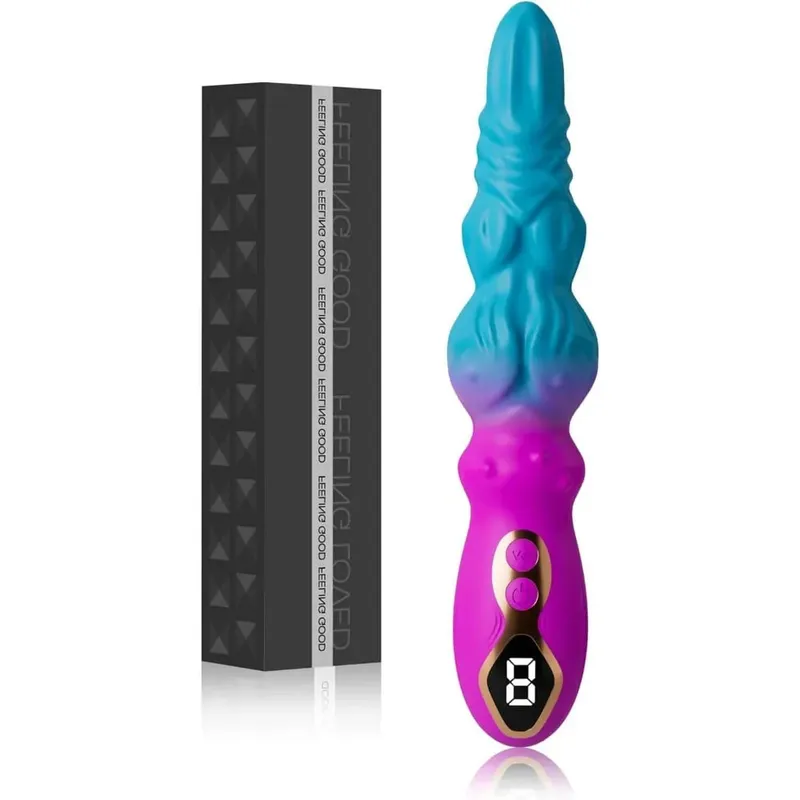 Penetration Vagina G Spot Dildo Vibrator for Women Vibrating Clitoris Stimulator Female Gradient Color Vibrator Adult Sex Toys