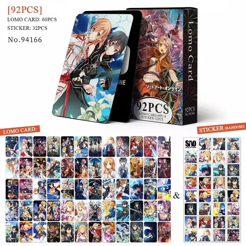 Tarjeta postal de Anime Attack on Titan‌ Lomo, juguete Haikyuu boticario diarios Honkai Star Rail, tarjetas de colección con pegatinas de regalo