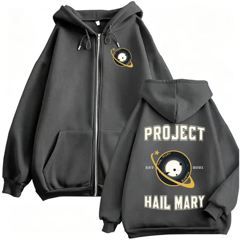 Project Hail Mary Ryland Grace Zipper Hoodies Men Women Fashion Classic Retro Sweatshirt Jacket Bodywarmer Fleece Zip Up Hooded — image 4