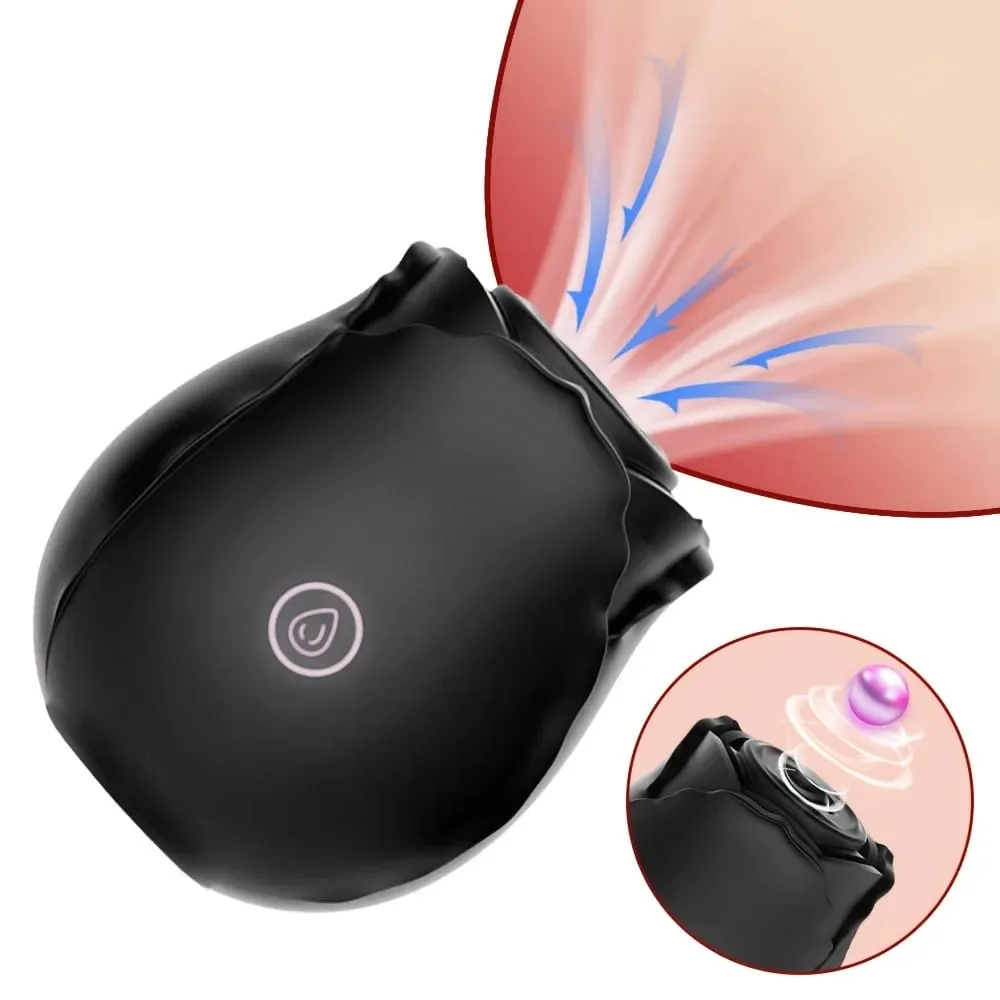 Rose Toy Sucking Vibrator for Women Clitoral Vibrator Nipple Stimulating with 10 Mind-Blowing Modes G Spot Massager Sex Toys — image 5