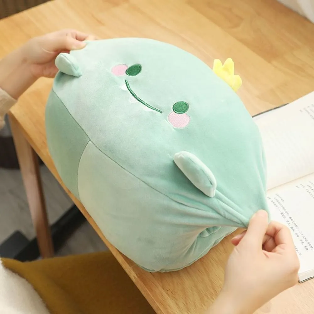 Criativo brinquedo de pelúcia mão mais quente travesseiro de pelúcia super macio manter quente escritório nap travesseiro animal dos desenhos animados brinquedo de pelúcia escritório
