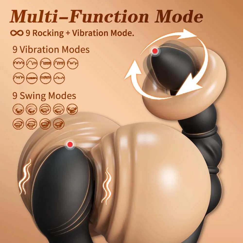 Dual-Ended Vibrating Wiggle Anal Beads Anal Balls for Men Gay Prostate Massager Double Heads Butt Plug Anal Sex Toy Adult Goods — image 1