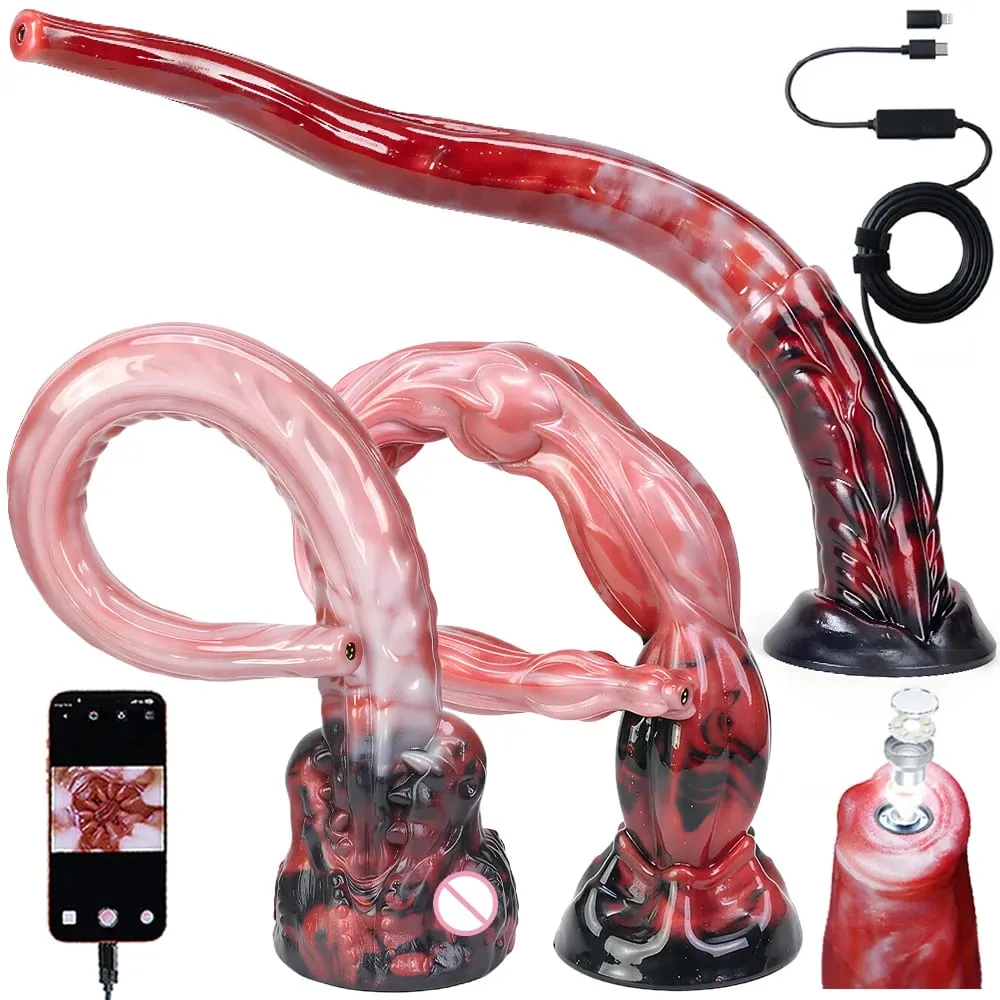 65cm Long Butt Plug Anal Speculum Camera Dilator APP Control Extreme Anus Expansion Monster Fantasy Dildo Silicone Sex Toys — image 1