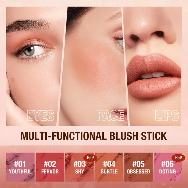 O.TWO.O-Kit de maquillaje 2 en 1, lápiz labial para cejas, delineador de ojos negro, máscara de fibra 4d, juego de maquillaje profesional completo, 6 uds.