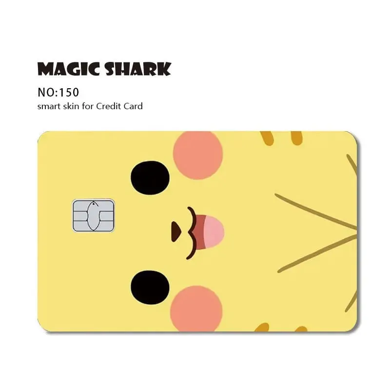 Maigc Shark Cute Pokemons Mewtwo Eevee Pikachu Gengar Sticker Film Cover for Debit Credit Card No Fade — image 8