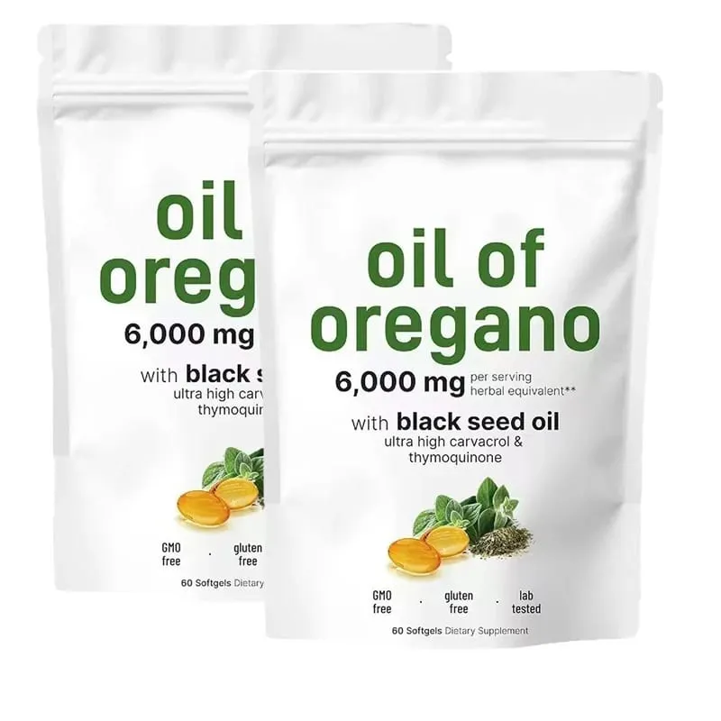 Oil of Oregano Softgels Skin Care Oil for Women Men Organic Oregano Oil Capsules with Black Seed Oil Plant Based | Non-GMO — image 9