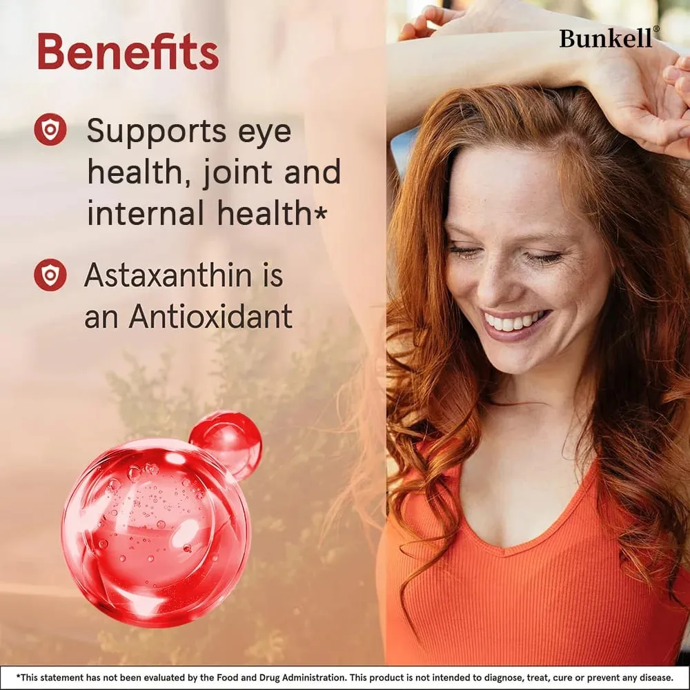 Astaxantina 12 mg-suporta a pele dos olhos e a saúde das articulações antioxidante promove o metabolismo promove a saúde cardiovascular-120 cápsulas — image 5