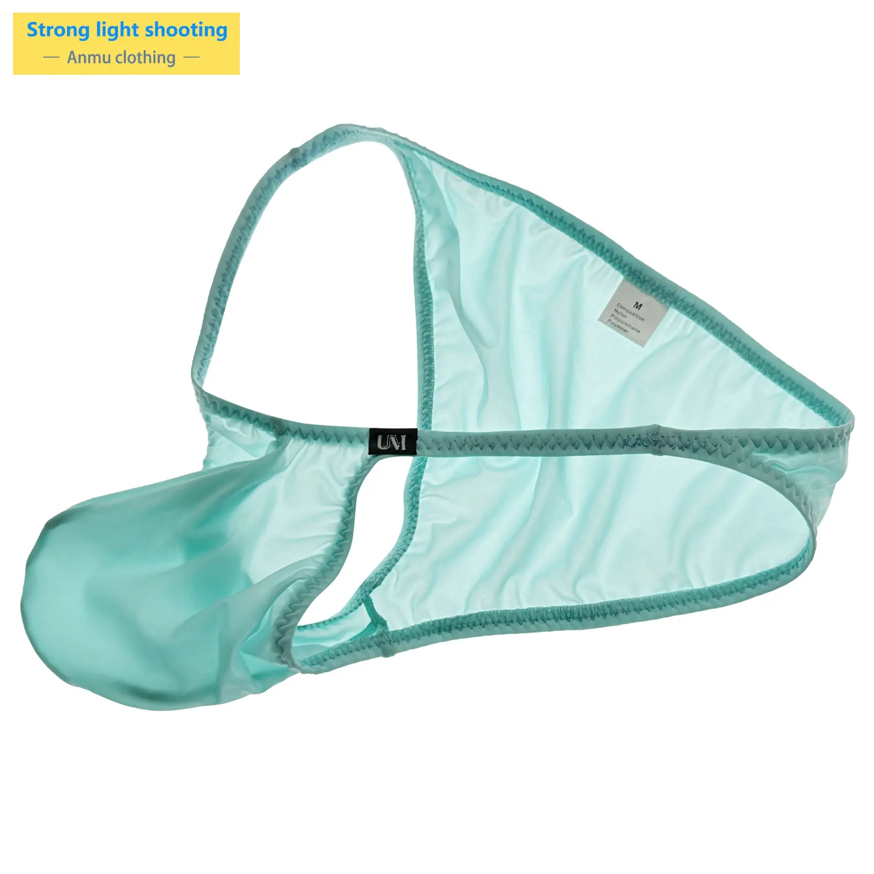 Panlalaking Napakalaki at Kumportableng Pouch Ice Panty Semi-Transparent Sexy Underwear para sa Araw-araw na Paggamit — image 6