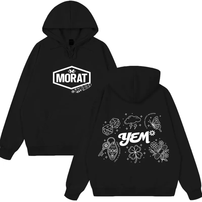 Band Morat Yem World Tour 2026 Print Hoodie Men Women Fashion Clothing Pullover Long Sleeves Loose Hip-hop Sweatshirts Fan Gifts — image 1