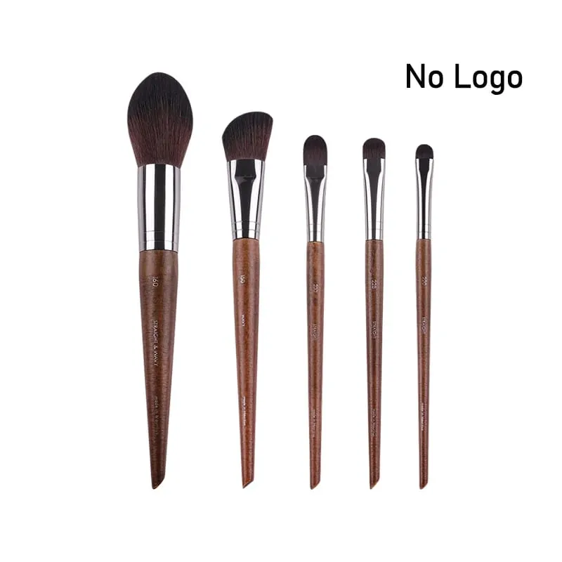 Přírodní dřevo štětce na líčení očí celá sada Pro Crease Eyeshadow Make up kit rozmazání zvýrazňovač obočí Štětec na řasy praktický — image 11