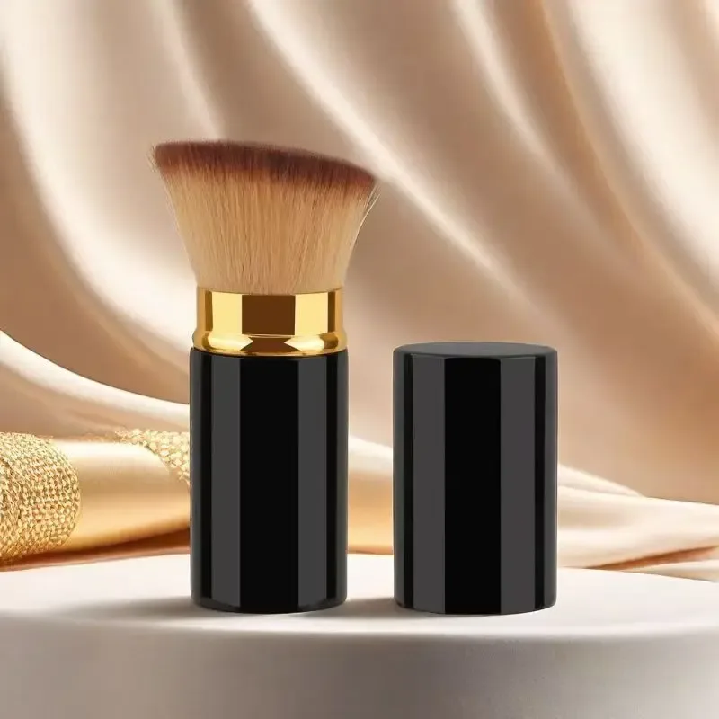 Set Kuas Rias Portabel Bepergian dengan Tas Penyimpanan Kuas Foundation Blush Kuas Kosmetik untuk Perlengkapan Kecantikan Dalam Perjalanan — image 10