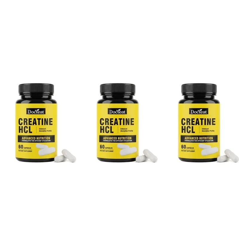 Docteat Creatine HCL Capsules with Vitamin B6 B12 & Cinnamon for Muscle Energy & Performance Support Adults 60 Capsules — image 9