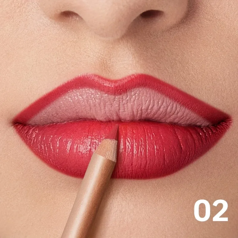 Lápis delineador labial fosco nude de longa duração à prova d'água à prova de manchas contorno preciso fórmula cremosa suave — image 10
