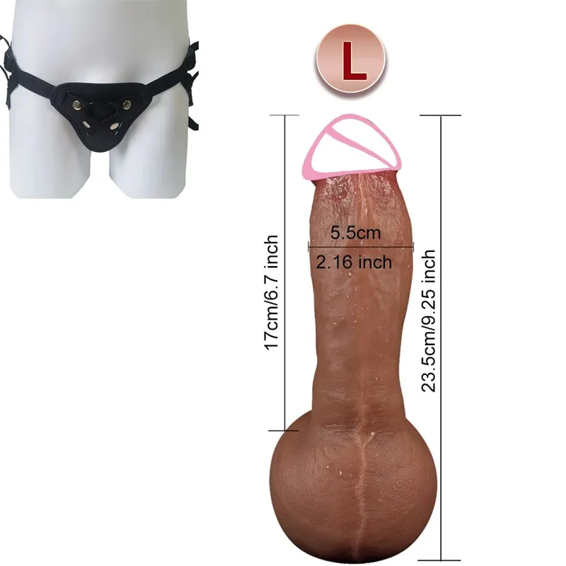 Consolador grueso realista para hombres y mujeres, pene de silicona, pene grande, tapón Anal, juguete sexual para hombres y mujeres Gay, 3 tamaños, sensación de piel suave, realista y grueso — image 12