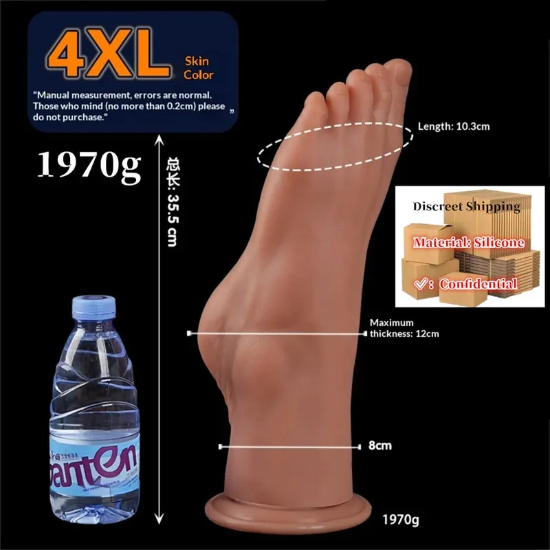 Enorme Voeten Stijl Anale Plug Grote Siliconen Kont ButtPlug Diepe Masturbator Dildo Dilatator Stimulator Anale Dildo Adult Sex Toy Voor vrouwen — image 13