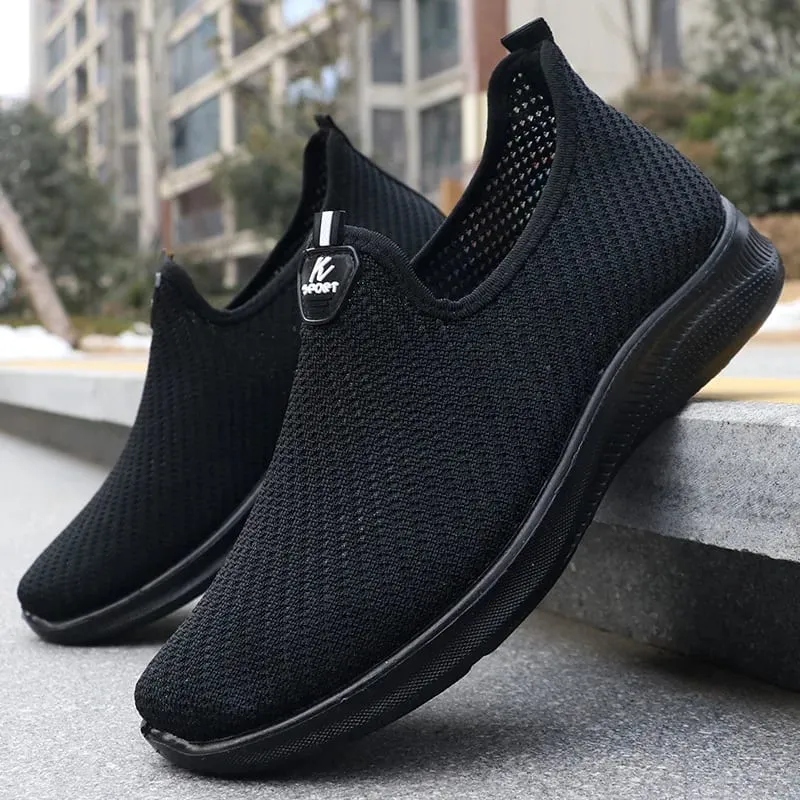 2025 Herrskor Casual Sneakers Vår Sommar Andas Mjuk sula Lättvikt Prisvärd Lazy sneakers Herrskor — image 2