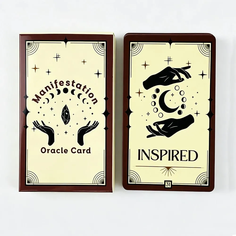 Manifestation Oracle Deck 33 Card Oracle Manifester dine drømme Find dit formål ideel til spådom og spirituelle øvelser — image 1