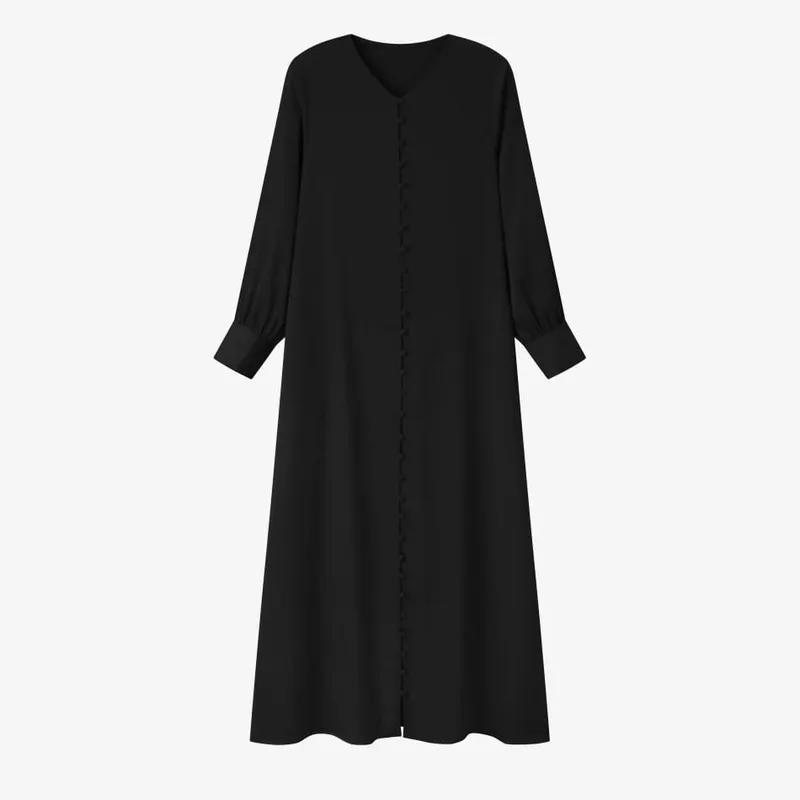 AS SS26 vestido de satén ligero con botones de bolas, ropa ligera de mujer elegante de tela súper cómoda