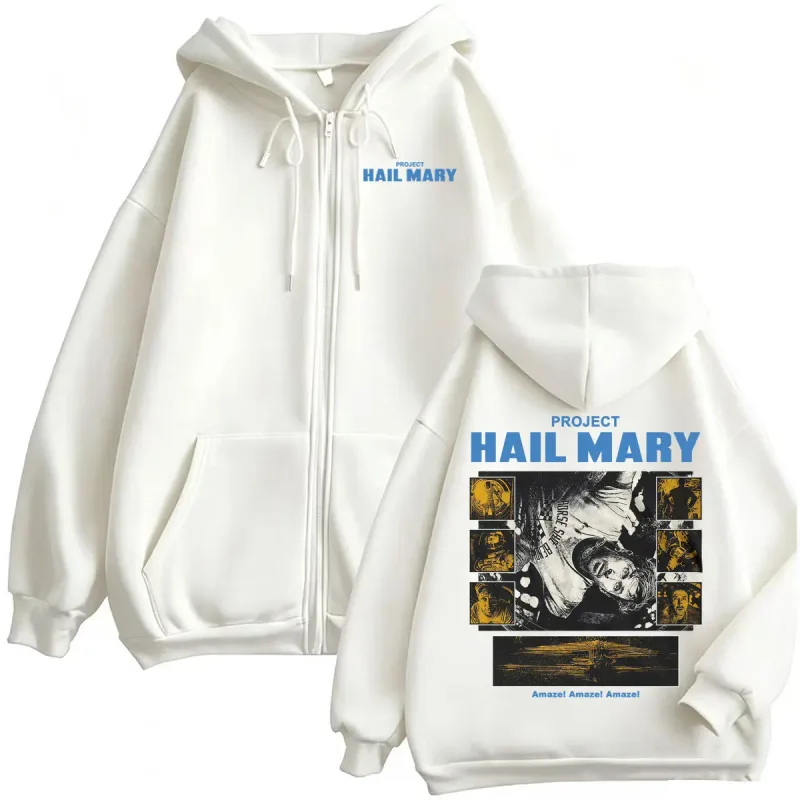 Project Hail Mary Zipper Hoodies Ryan Gosling 2026 Movie Classic Sweatshirt Jacket Coats Men Women Harajuku Gothic Zip Up Hoodie — image 7
