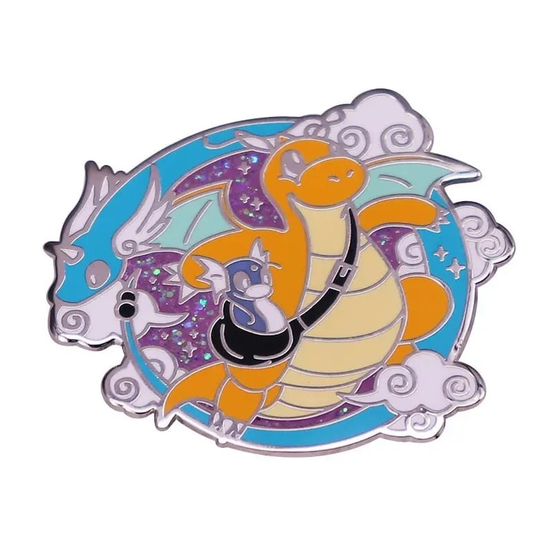 Pin Enamel Anime Pokemon Charmander Koleksi Bros Kartun Logam Dinosaurus Kawaii Ransel Tas Topi Kerah Lencana Kerah