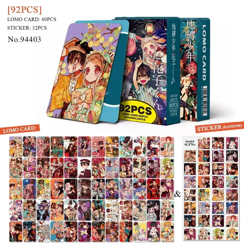 Tarjeta postal de Anime Attack on Titan‌ Lomo, juguete Haikyuu boticario diarios Honkai Star Rail, tarjetas de colección con pegatinas de regalo
