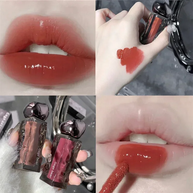 Διαφανές Water Glossy Πορτοκαλί Lip Gloss Red Mirror Jelly Liquid Liquid Liquid Liquid Lipsticks μακράς διαρκείας Καλλυντικά για λεκέδες για τα χείλη — image 9