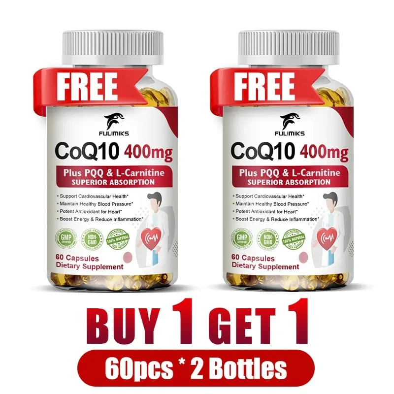 Buy 2 Get 2 Free! CoQ10 Ubiquinol 400mg Capsules Superior Absorption for Heart Health Cellular Energy & Antioxidant Defense — image 10
