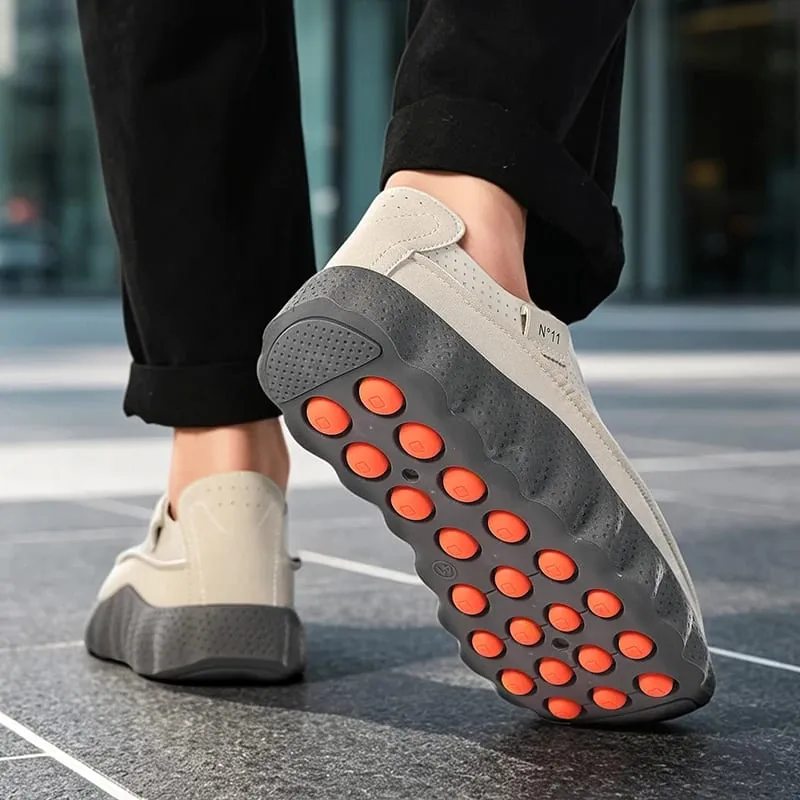 Outdoor Walking Jogging Footwear Sneakers New Casual Shoes Autumn Men Chunky Platform Non Slip Male Breathable Running Shoes — image 1