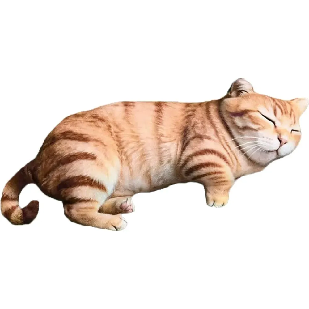 Plush Material Animal Body Pillow 40cm Size PP Cotton Filled Poultry Throw Pillows Cute Design Cat Pattern — image 10