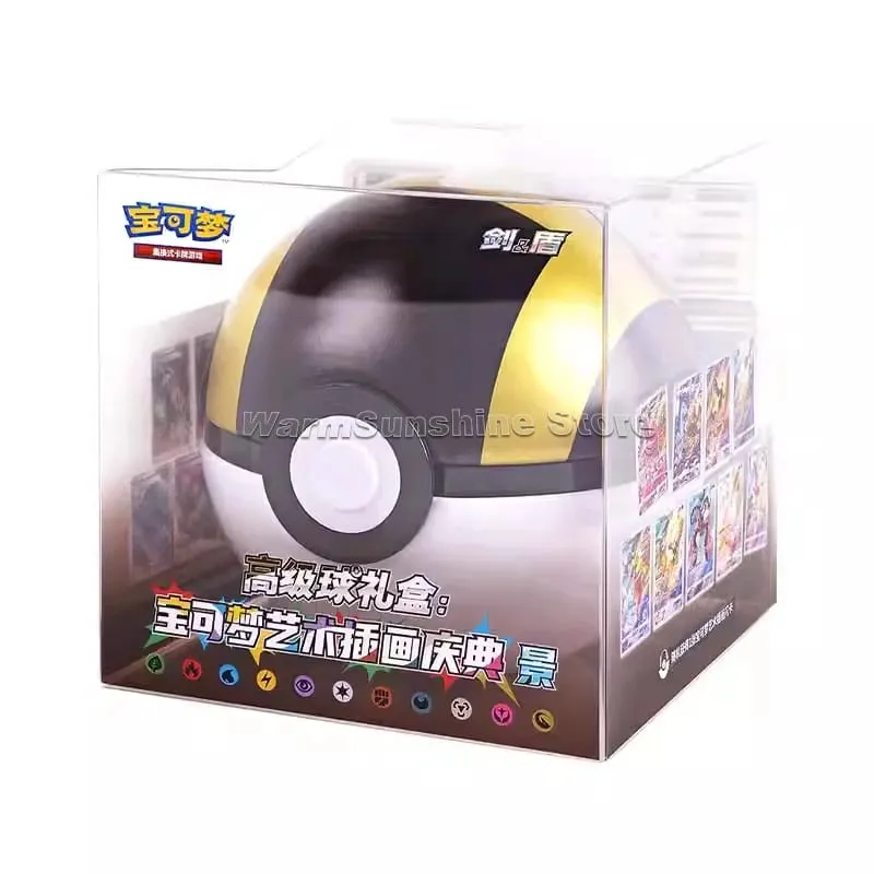 Poke Ball Master Balls Premium Ball Gift Box Pokemon Cards PTCG Simplificado Chinês Pacote Original Crianças Aniversário Brinquedo de Natal — image 5