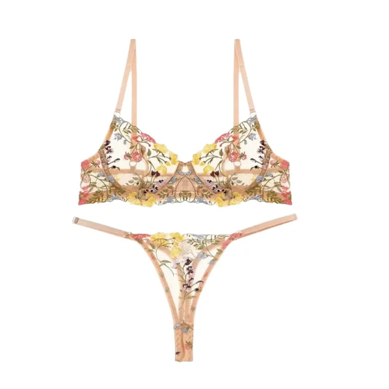 Versatile Transparent Lingerie Set Push Up Elegant Panties Bra Set Ultra-thin Bra Suit Valentine's Day — image 8