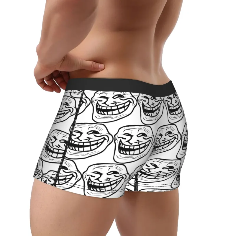 Rage Comic Trollfac Trunk Funny Anime Pouch Ondergoed Hot Koop Patroon Boxer Korte Comfortabele Heren Onderbroek Plus Size