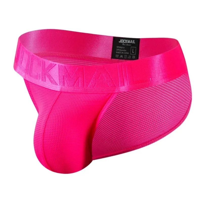 Cuecas masculinas cuecas de malha de náilon secagem rápida cuecas de biquíni deslizamento masculino tanga cuecas jockstrap gay