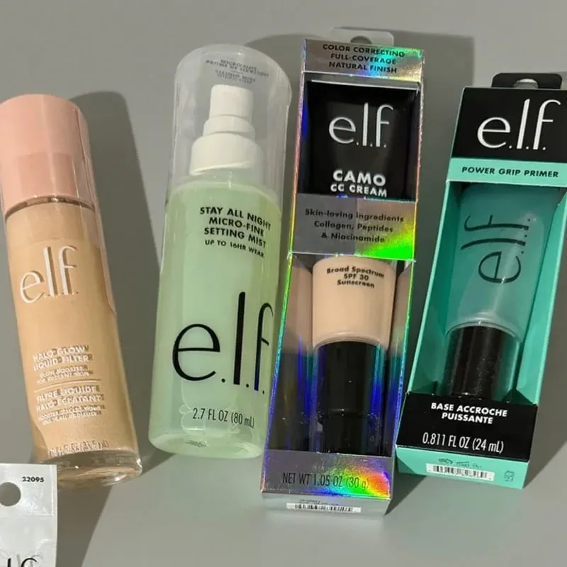 Elf Pré Maquiagem Verde e Rosa Mesmo Tom de Pele Base Hidratante e Isolamento Duradouro Acabamento Spray Essência de Fundação Líquida — image 2