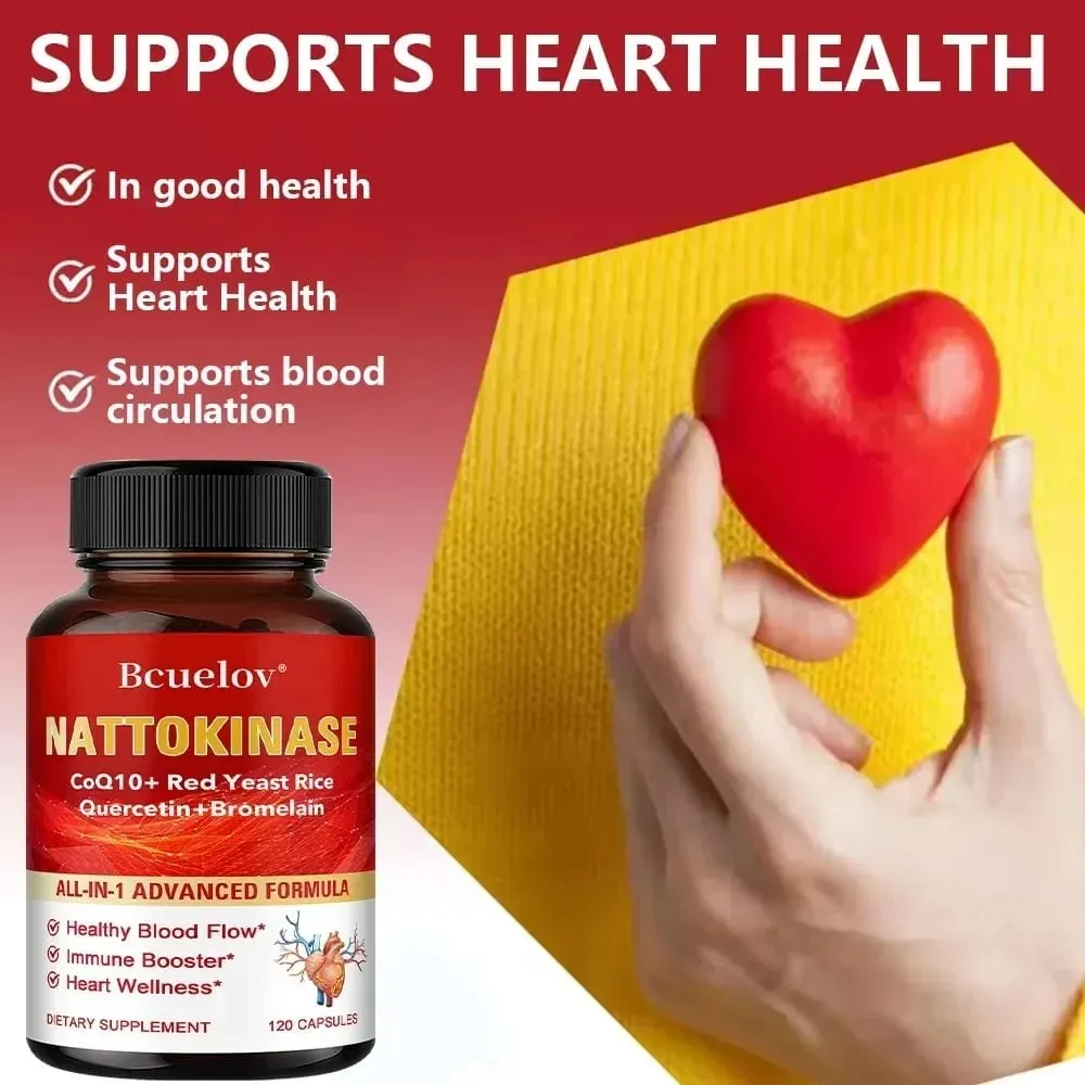 Nattokinase Capsules - Supports Heart and Circulatory Health Helps Maintain Daily Health Provides Energy Non-GMO — image 4