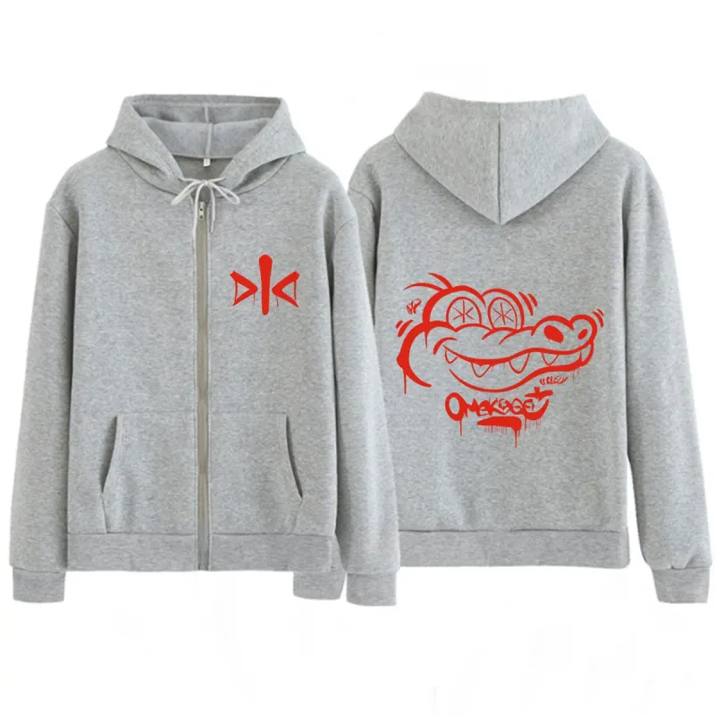 Alvaro Diaz Omakase 2026 Album Logo Print Hoodie Men Women Fashion Hip Hop Sweatshirts Long Sleeves Loose Casual Zip Up Jacket
