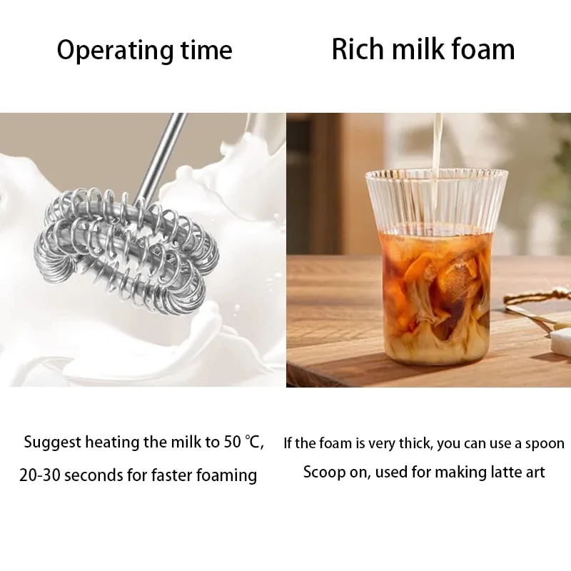 Rechargeable Electric Egg Beater na May Stand Bracket 3 Bilis Adjustable Hand Whisk Drink Mixer Milk Frother para sa Kape — image 4