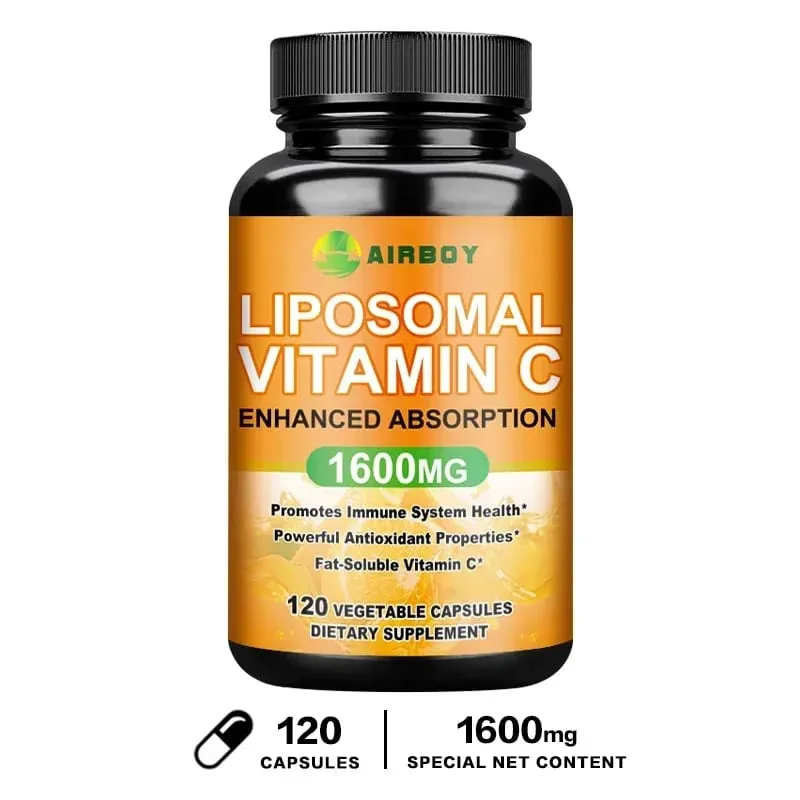 Liposzómális C-vitamin 1600 mg - Elősegíti a kollagéntermelést az immunrendszer támogatása Erőteljes antioxidáns — image 9