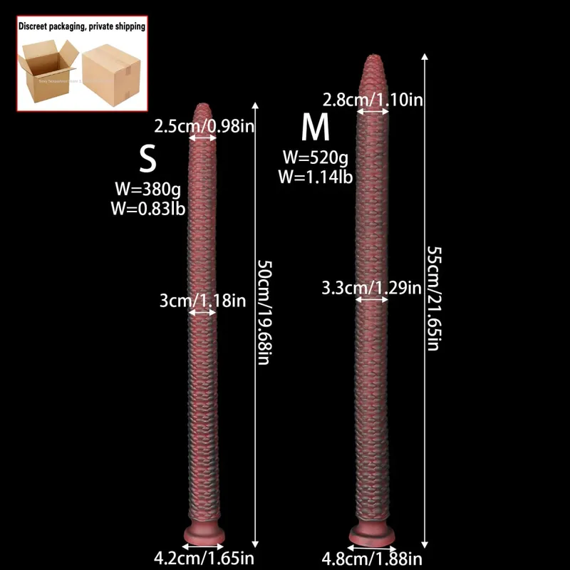 Long 55cm Butt Plug Pumpkin Dildo Deep Anal Whip Soft Anal Plug Adult Sex Toys Monster Dilator Dildo Anal Stimulator Sex Product — image 11