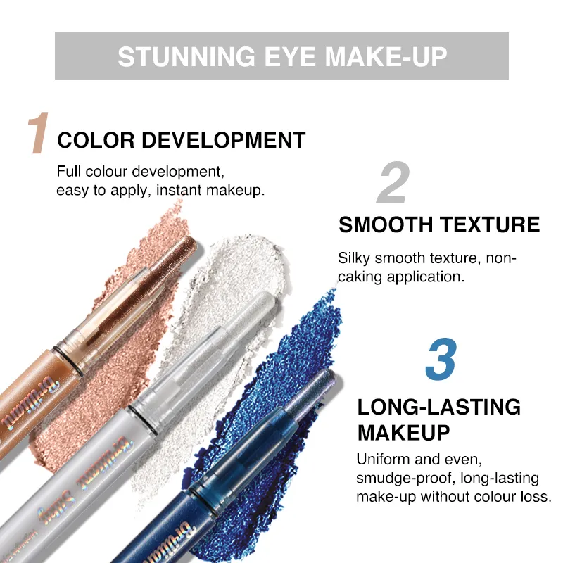 Sparkle Eyeshadow Stick Highlight Eye Pencil Shimmer Pearl Long-Lasting Waterproof Multi-Use Eye Makeup Beauty — image 2