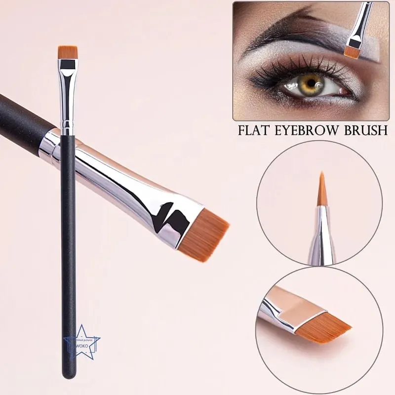 212 Flat Eyebrow Brush Ultrathin Eyebrow Makeup Brushes Flat Eyeliner Brush Thin Eye Liner Brow Contour Beauty Brush Tool — image 2