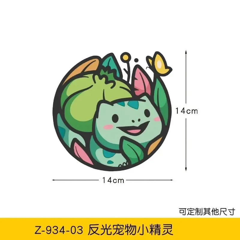20 stylów Pokemon naklejki samochodowe Anime rysunek Pikachu Gengar Eevee Charmander urocza lalka z kreskówek kreatywna naklejka urodziny prezenty — image 19