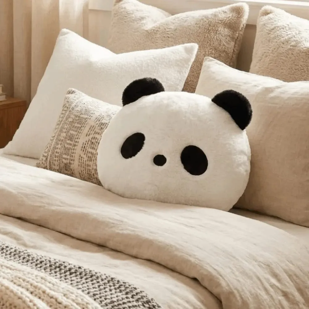 Stuffed Animal Plush Panda Cushion Home Decoration Bedroom Sofa Stuffed Panda Pillow 30cm Kawaii Panda Throw Pillows — image 6